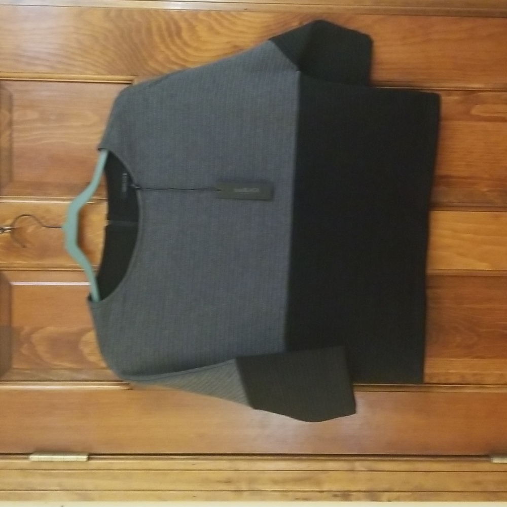 bobi Black grey and black womans top